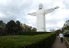 The lights on the Christ of the Ozarks statue in Eureka Springs have been shut off as part of the forfeiture of The Great Passion Play property to Cornerstone Bank. The 7-story-tall statue, sculpted by Emmet Sullivan, was completed and dedicated in 1966. 