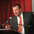 NWA Media/MICHAEL WOODS --12/05/2012-- Bret Bielema, the new University of Arkansas head football co...