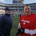 Bret Bielema (right) will make $3.2 million per year as head coach at Arkansas. 
