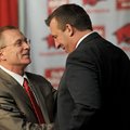 NWA Media/MICHAEL WOODS --12/05/2012-- Bret Bielema, the new University of Arkansas head football co...