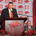 Former Wisconsin Coach Bret Bielema, who led the Badgers to a Big Ten championship earlier this mont...