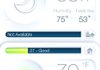 Netatmo’s Urban Weather Station includes a free app for Apple iOS or Android that lets you see readouts from your weather station anywhere. 