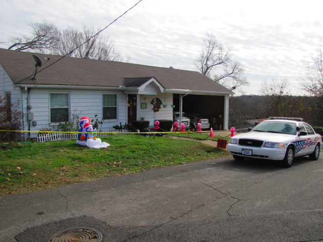 an-arkadelphia-police-department-unit-stands-guard-monday-at-a-house-where-a-man-and-his-two-young-stepdaughters-were-slain-thursday-night