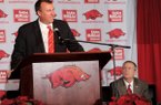 Bret Bielema was announced as Arkansas’ new head football coach on Dec. 5.