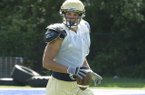  Arkansas Democrat-Gazette/KAREN E. SEGRAVE
8/18/11

Pulaski Academy's TE/WR Hunter Henry.

