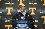 Jim Chaney, who spent the last four seasons at Tennessee, was named Arkansas' offensive coordinator on Wednesday. 