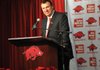NWA Media/MICHAEL WOODS  --12/05/2012--  Bret Bielema, the new University of Arkansas head football coach speaks to the media during a press conference Wednesday afternoon at the University of Arkansas after the announcement of his hire.