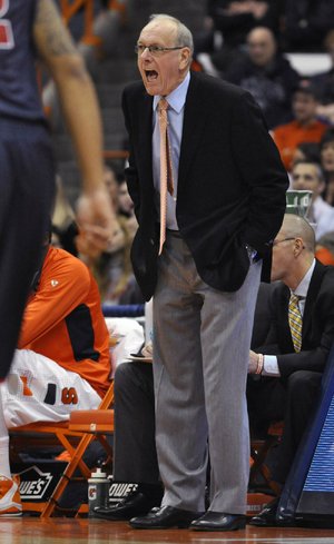 Syracuse Coach Jim Boeheim won his 900th game Monday night when the Orange defeated Detroit 72-68.