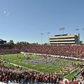 Fans fill War Memorial Stadium prior to a game between Arkansas and Ole Miss on Oct. 27, 2012.