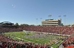Fans fill War Memorial Stadium prior to a game between Arkansas and Ole Miss on Oct. 27, 2012. 
