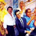 Dan Ellis, pictured here among the jazz greats of New Orleans, will stage his own jazz funeral tonig...