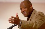 Arkansas Coach Mike Anderson, speaking at the Downtown Tip-Off Club luncheon Friday in North Little Rock, said it remains to be seen how a tough schedule will affect the Razorbacks. 