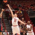 NWA Media/ANDY SHUPE -- Robert Morris junior guard Coron Williams (3) takes a 3-point shot over Arka...