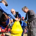 Instructors from Northwest Technical Institute and students from Old Wire Elementary School (above) ...