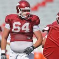 Arkansas center Travis Swanson, a three-year starter, would be the only returning Razorbacks' offens...