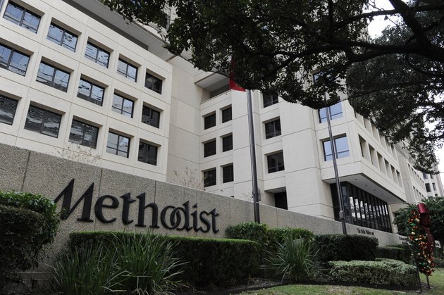 trees-and-shrubs-line-the-street-in-front-of-methodist-hospital-in-houstons-medical-center-thursday-nov-29-2012-former-president-george-hw-bush-is-at-methodist-for-treatment-of-a-lingering-cough