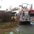 The scene of a house fire Monday.