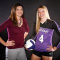 Aubrey Edie, right, of Fayetteville is the NWA Media All-Big 7 Volleyball Player of the Year, and he...