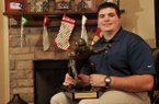 Jonathan Luigs, former University of Arkansas football player, won the Rimington Trophy as a Razorback before his brief NFL career.