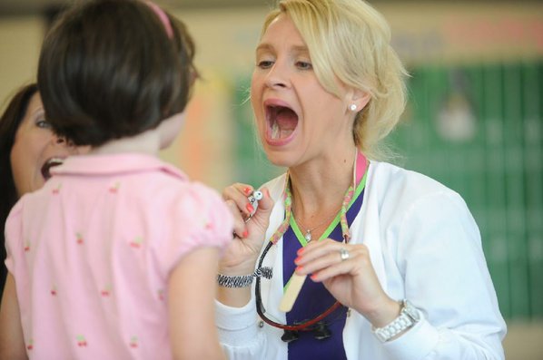 Dr. Rebecca Lucke, a dentist ...