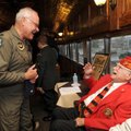 Retired Lt. Col. Steve Gray, military liaison to Sen. John Boozman, R-Rogers, left, speaks Sunday, N...