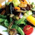 BHK Kafe’s Farmers’ Market Salad, made with greens assembled fresh from the next door Fayetteville F...