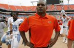 Arkansas added Randy Shannon to Bret Bielema's coaching staff on Sunday, Dec. 30, 2012.