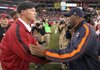 Coaches Ken Whisenhunt (left) and Lovie Smith were fired by the Arizona Cardinals and Chicago Bears, respectively. Whisenhunt and Smith were two of seven NFL coaches to be fired Monday. 