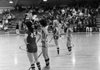 Before 1979, girls basketball in Arkansas was played halfcourt three-on-three. Players could not cross the center line. In this photo taken at the West Fork Tournament on Feb. 26. 1972, players stand at midcourt waiting on the ball to get to their end of the court. 