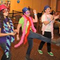 Sarah Behrend-Wilcox, from left, 14, Olivia Moore, 13, and Caroline Elser, 13, all with Arts Live Th...