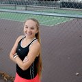 Teah Flynn, 15, a Farmington student, has spearheaded a tennis relay called “Keep the Ball in Motion...