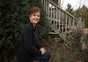 Margaret Burdette at her favorite personal space, the garden in front of her home in Goshen.