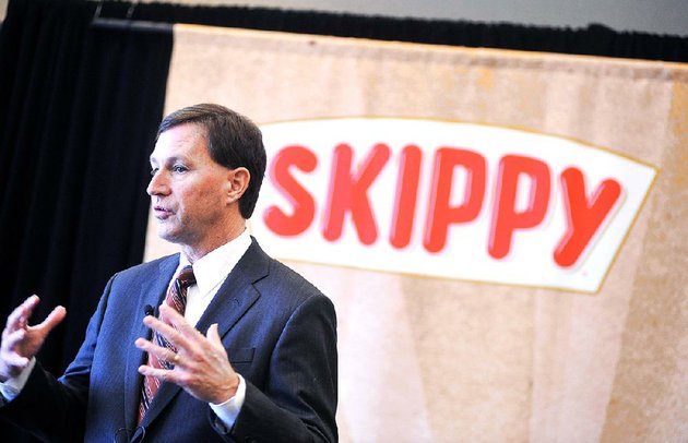 hormel-foods-ceo-jeff-ettinger-holds-a-news-conference-thursday-at-hormel-corporate-north-in-austin-minn-hormel-foods-is-buying-skippy-the-countrys-no-2-peanut-butter-brand-for-about-700-million