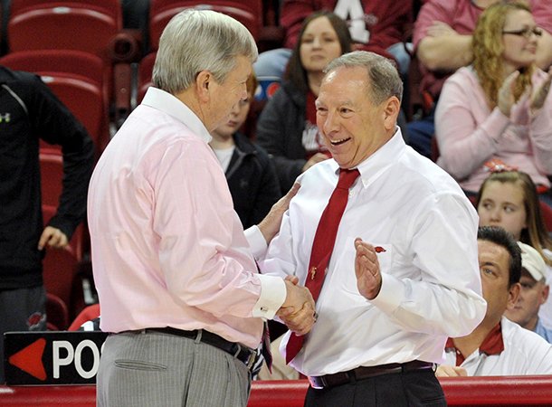 its-a-grind-in-the-sec-arkansas-womens-coach-tom-collen-right-shown-with-texas-am-coach-gary-blair-said-monday-at-the-downtown-tip-off-club