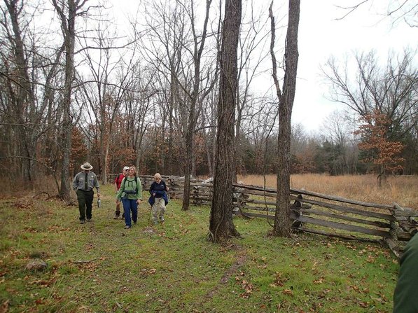 Patrick Poyner, from left, Dennis Heter, Linda Heter and Mary Chodrick explore a section of trail that opened in 2010.