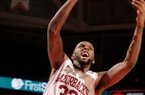 Marshawn Powell was scoreless in Arkansas' 69-51 loss at Texas A&M on Wednesday.