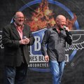 Ken Mourton, left, chairman of the Bikes Blues & BBQ rally, and Joe Giles, its executive director, a...