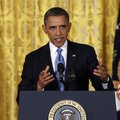 President Barack Obama speaks about the debt limit in the East Room of the White House in Washington...
