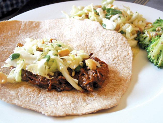 pork-wraps-are-a-good-choice-for-feeding-a-crowd-especially-in-an-informal-party-setting