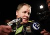 Chip Kelly speaks to members of the media as he arrives at Northeast Philadelphia Airport, Wednesday, Jan. 16, 2013, in Philadelphia. Oregon's enigmatic NCAA college football head coach of four years surprised the school with an early morning phone call Wednesday to say he was leaving to become head coach of the Philadelphia Eagles NFL football team, just a little more than a week after he told Oregon he was staying. (AP Photo/The Philadelphia Inquirer, David Swanson)  PHIX OUT; TV OUT; MAGS OUT; NEWARK OUT