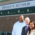 P.A.R.K. president Keith Jackson (left) is pictured with his wife Melanie (right) and Arkansas Democ...