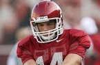 Sam Irwin-Hill committed to the Razorbacks and will have a chance to replace departed senior Dylan Breeding (pictured above).