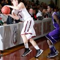 Tyler Tutt, Springdale High sophomore, saves a ball from going out of bounds Friday against Fayettev...