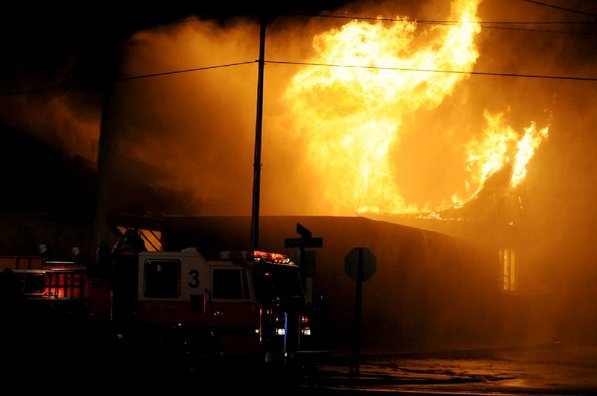 
                               
                                  Photo by Anthony Reyes&mdash;
                               
                           
                           Springdale firefighters respond to a fire at an abandoned church Sunday, Jan. 20, 2013 on the north east corner of Grove Avenue and Thompson Street in Springdale.