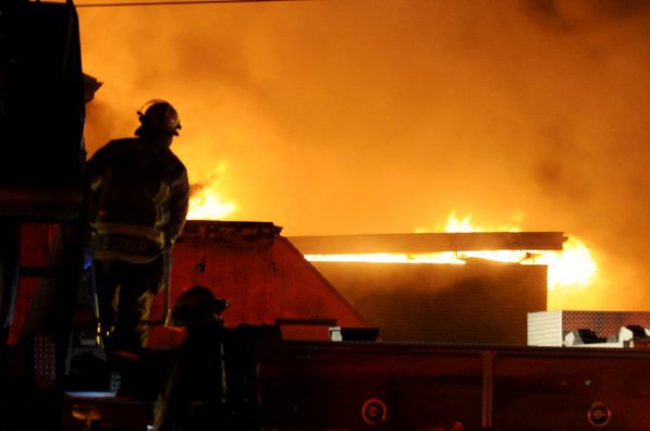 
                               
                                  Photo by Anthony Reyes&mdash;
                               
                           
                           Springdale firefighters respond to a fire at an abandoned church Sunday, Jan. 20, 2013 on the north east corner of Grove Avenue and Thompson Street in Springdale.