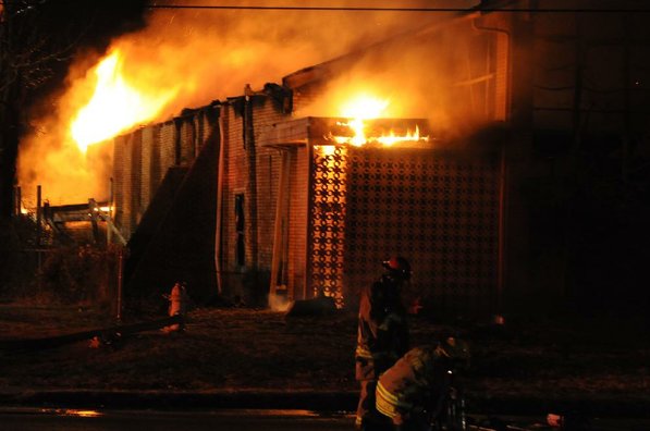 
                               
                                  Photo by Anthony Reyes&mdash;
                               
                           
                           Springdale firefighters respond to a fire at an abandoned church Sunday, Jan. 20, 2013 on the north east corner of Grove Avenue and Thompson Street in Springdale.
