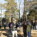 Birders moved inland to look for songbirds on Saturday.