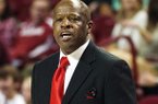 Arkansas takes on South Carolina today in Columbia, S.C. Arkansas head coach Mike Anderson is shown here during the second half of the basketball game against Mississippi State earlier this week.