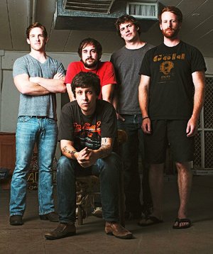 American Aquarium is Bill Corbin (from left), Ryan Johnson, Whit Wright, Kevin McClain and BJ Barham (seated). 