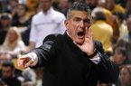 South Carolina coach Frank Martin calls out during his team's NCAA college basketball game against Missouri on Tuesday, Jan. 22, 2013, in Columbia, Mo. Missouri won 71-65. (AP Photo/St. Louis Post-Dispatch, Chris Lee)